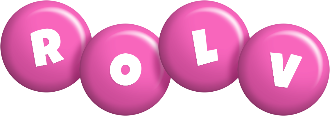 Rolv candy-pink logo