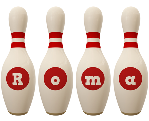 Roma bowling-pin logo
