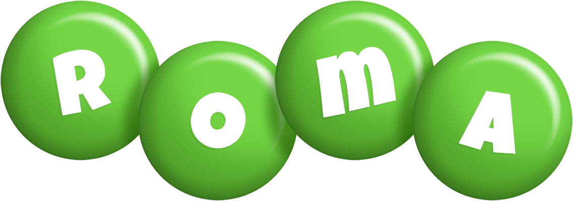 Roma candy-green logo