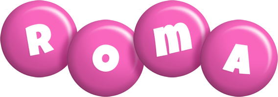 Roma candy-pink logo