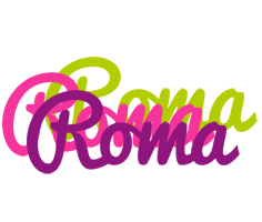 Roma flowers logo
