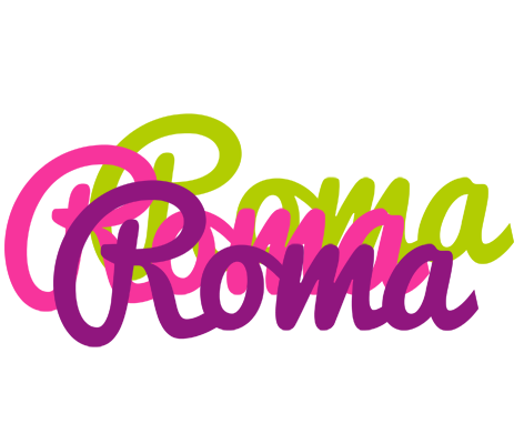 Roma flowers logo