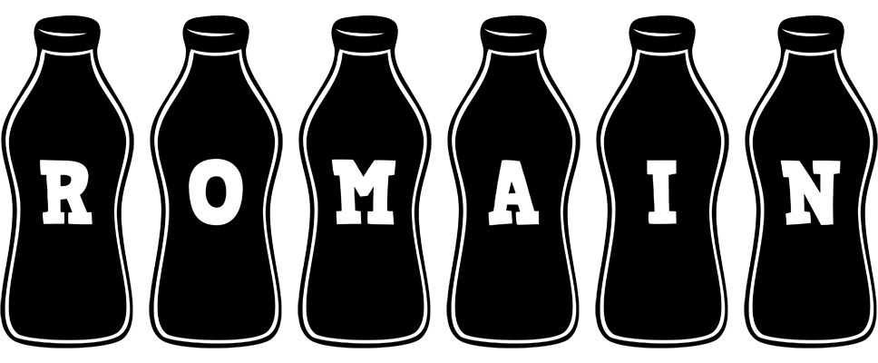Romain bottle logo