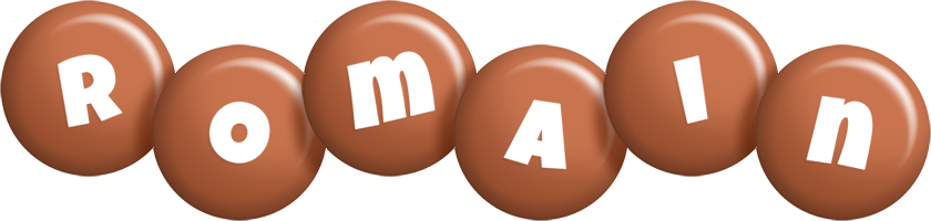 Romain candy-brown logo