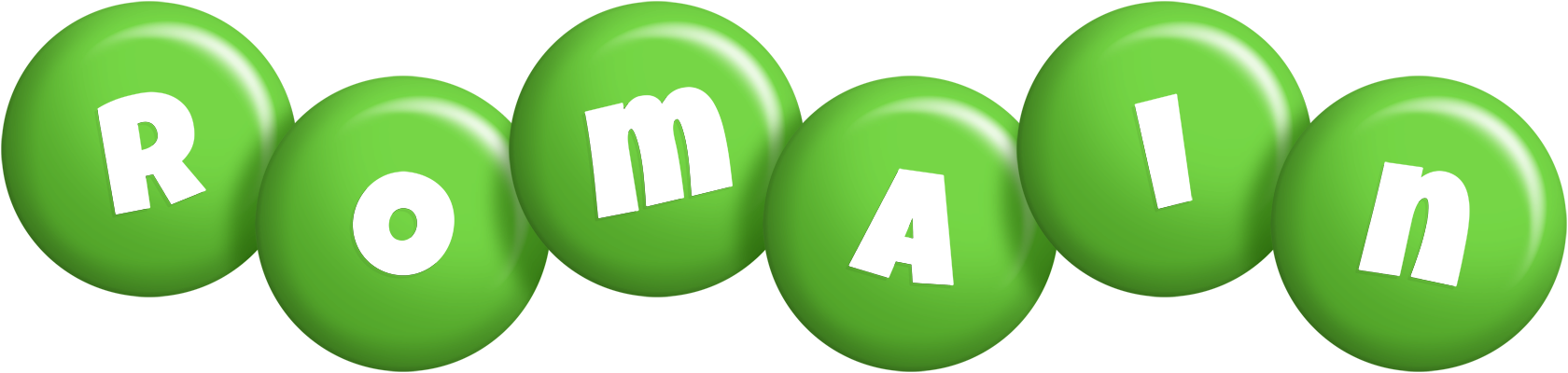 Romain candy-green logo