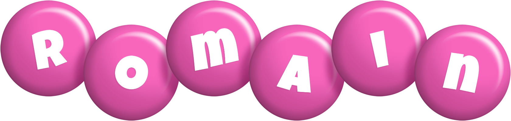 Romain candy-pink logo