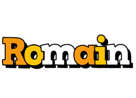 Romain cartoon logo