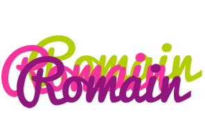 Romain flowers logo