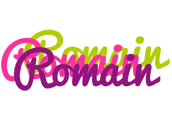 Romain flowers logo