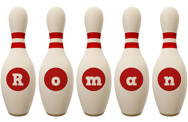 Roman bowling-pin logo