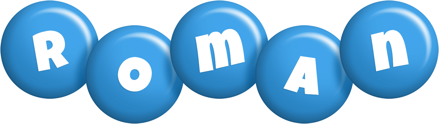Roman candy-blue logo
