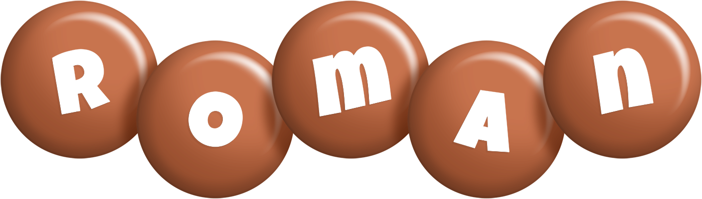 Roman candy-brown logo