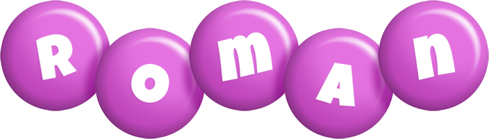 Roman candy-purple logo
