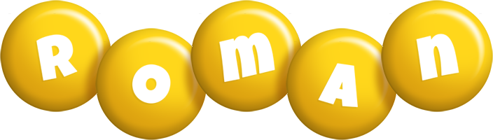 Roman candy-yellow logo