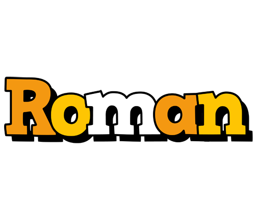 Roman cartoon logo