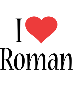 Roman i-love logo