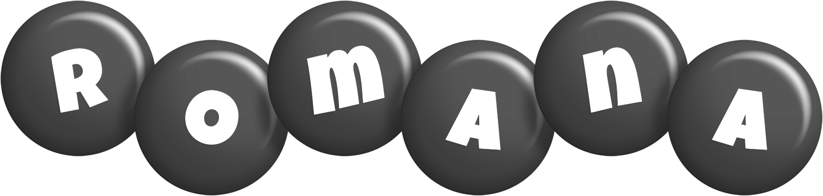 Romana candy-black logo