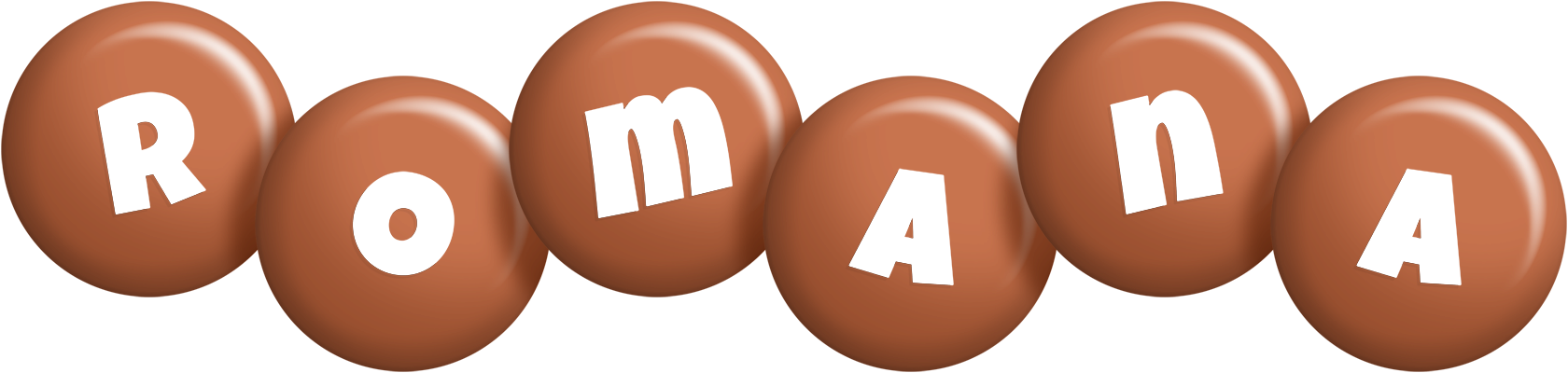 Romana candy-brown logo
