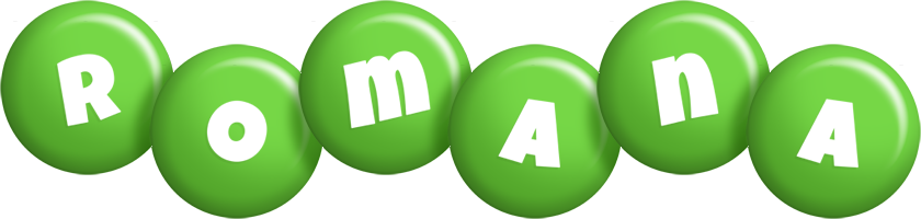 Romana candy-green logo