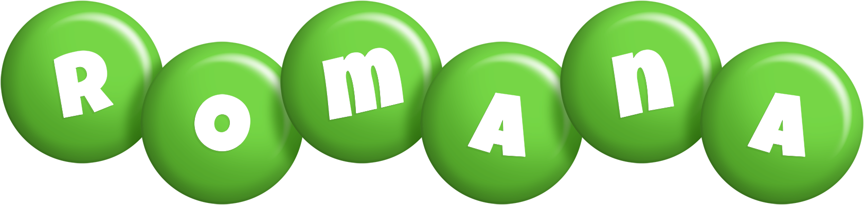 Romana candy-green logo