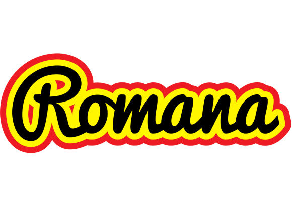 Romana flaming logo