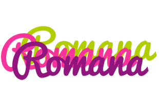 Romana flowers logo