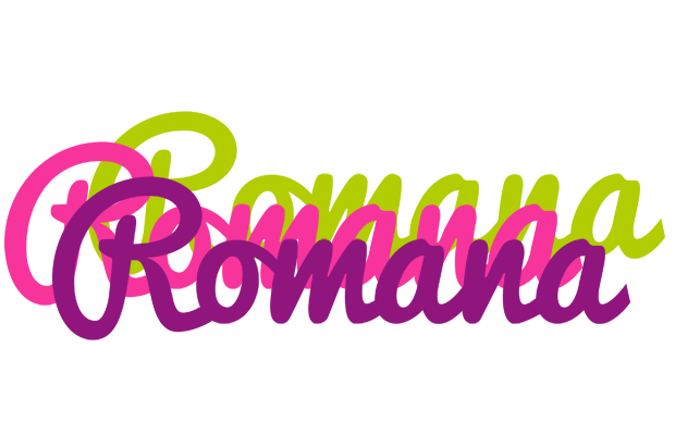 Romana flowers logo