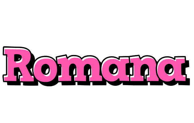 Romana girlish logo