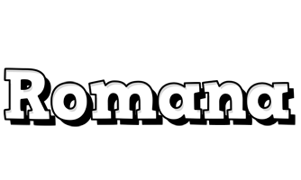 Romana snowing logo