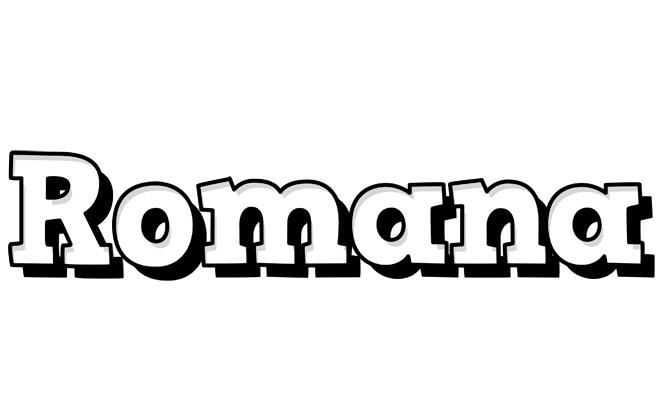 Romana snowing logo