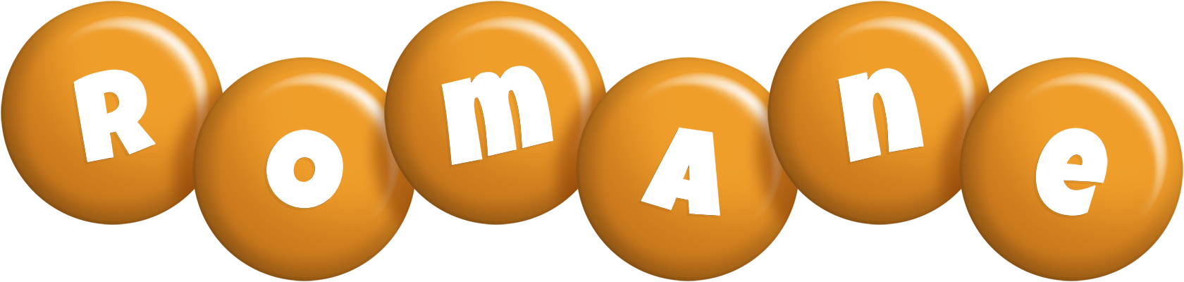 Romane candy-orange logo