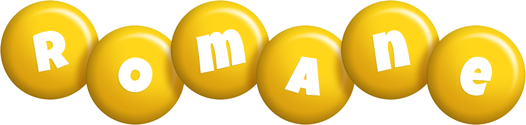 Romane candy-yellow logo