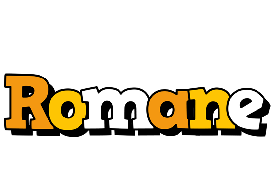 Romane cartoon logo