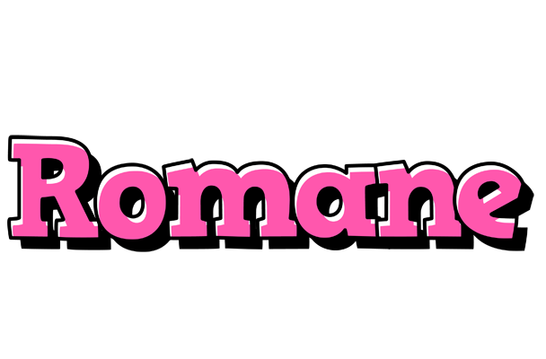 Romane girlish logo