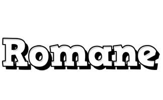 Romane snowing logo