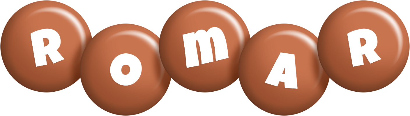 Romar candy-brown logo