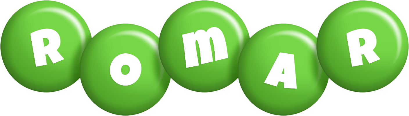 Romar candy-green logo