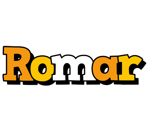 Romar cartoon logo
