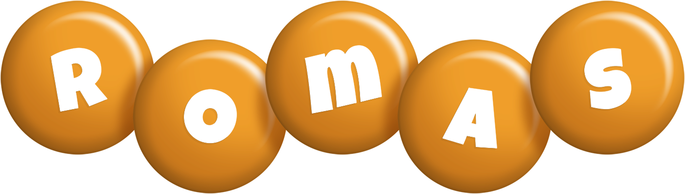 Romas candy-orange logo