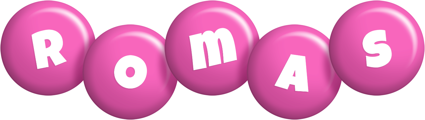 Romas candy-pink logo