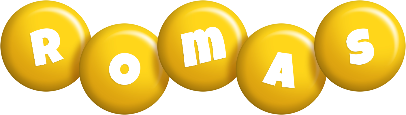 Romas candy-yellow logo