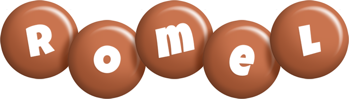 Romel candy-brown logo