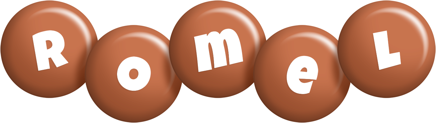 Romel candy-brown logo