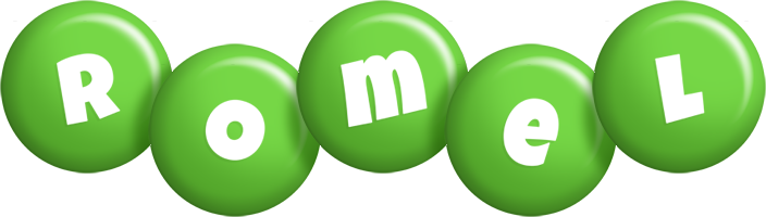 Romel candy-green logo