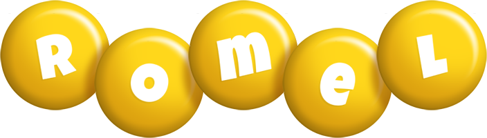 Romel candy-yellow logo