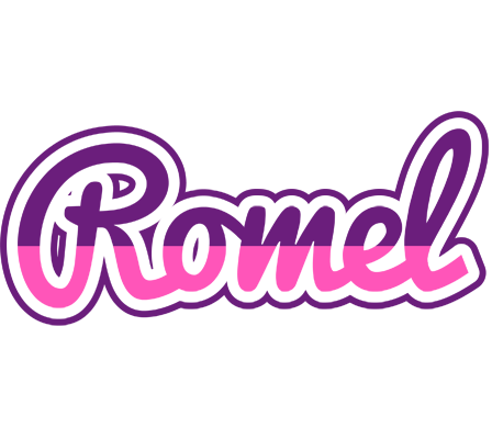 Romel cheerful logo