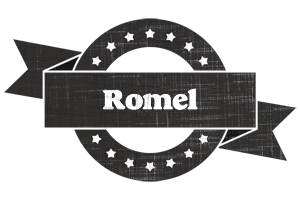 Romel grunge logo