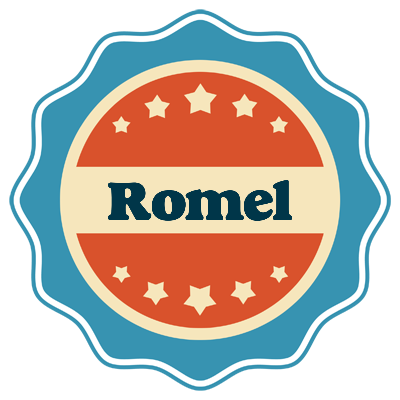 Romel labels logo