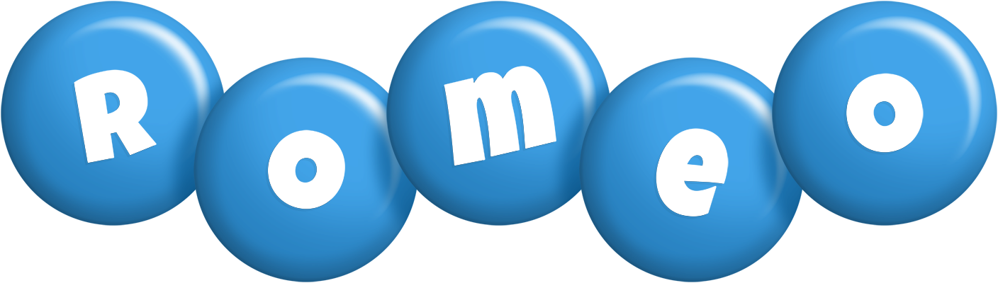 Romeo candy-blue logo
