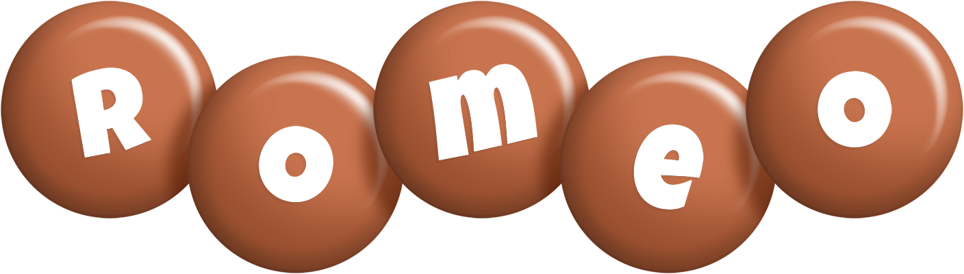 Romeo candy-brown logo